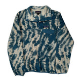 Synchilla Patagonia Tie-Dye Snap-T Fleece - Small Cream Polyester