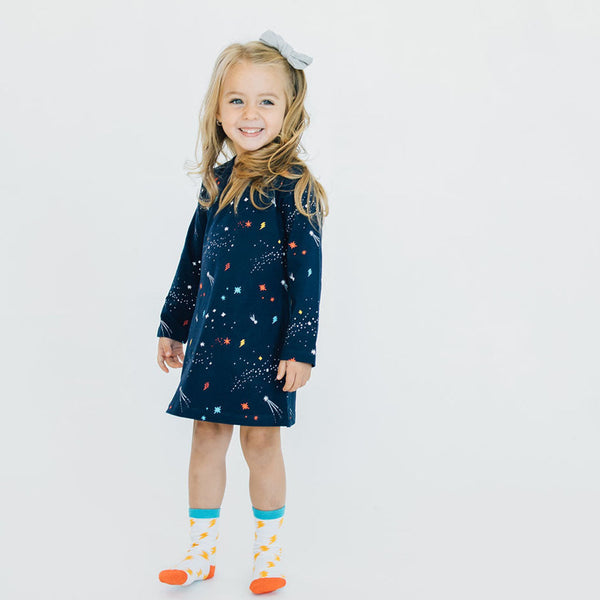 Organic Cotton Long Sleeve T-Shirt Dresses for Kids FINAL SALE