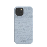 Powder Blue Fin iPhone 13 Mini Case
