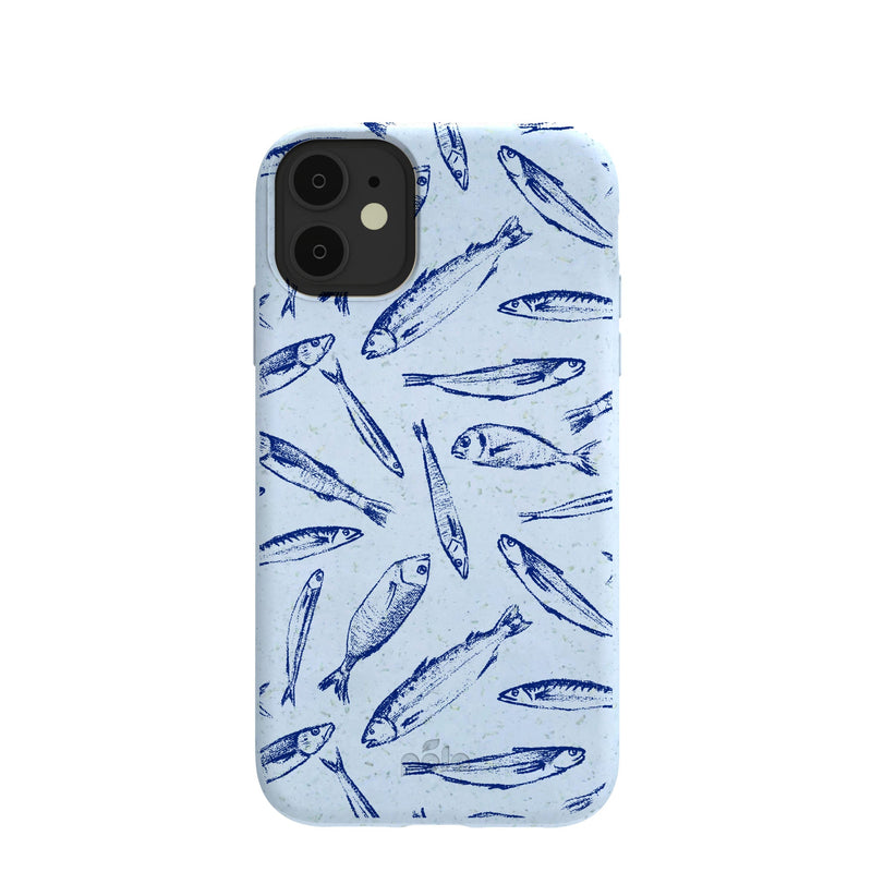 Powder Blue Fishery iPhone 11 Case