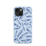 Powder Blue Fishery iPhone 13 Mini Case