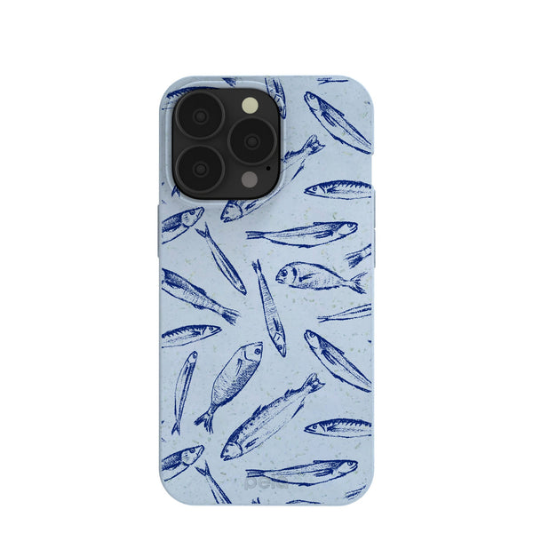Powder Blue Fishery iPhone 13 Pro Case