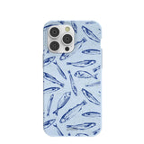 Powder Blue Fishery iPhone 14 Pro Max Case