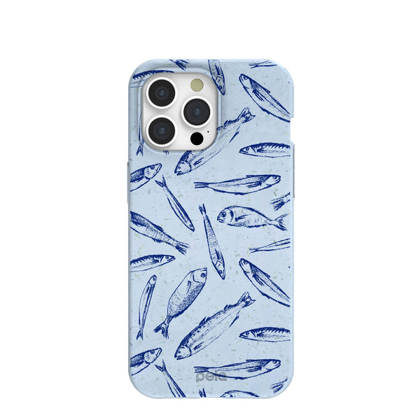 Powder Blue Fishery iPhone 15 Pro Max Case