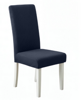 Anyseat Navy Waterproof Chair Cover – Corn Kernel Pattern Stretch Slipcover for Dining Room