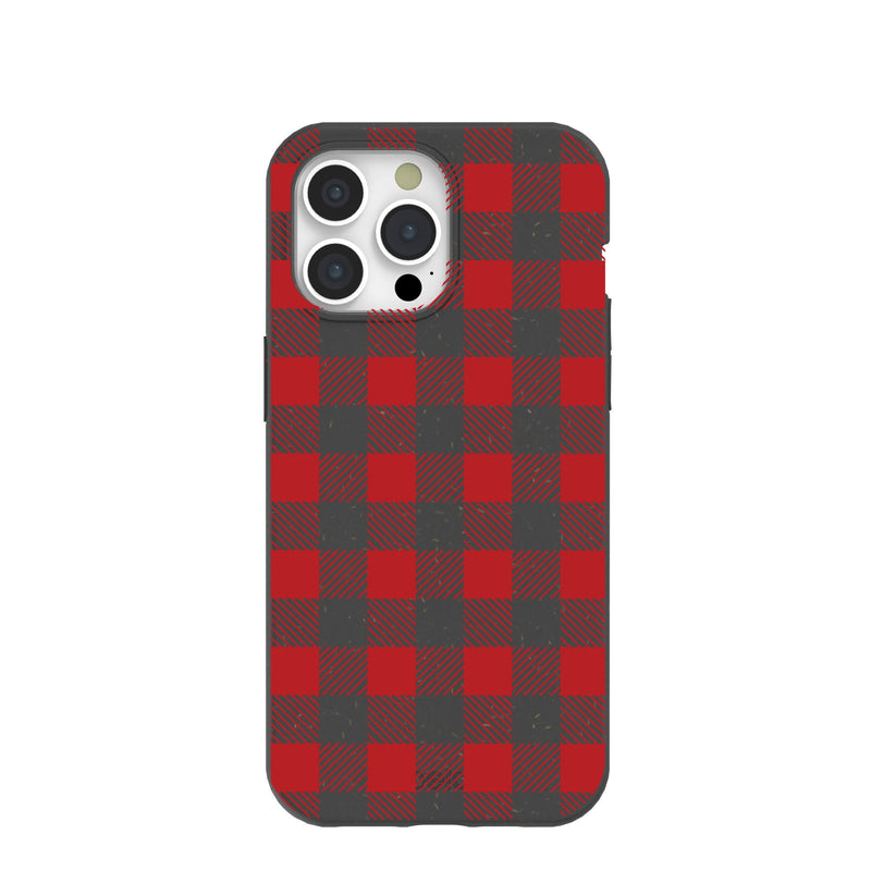 Black Flannel iPhone 15 Pro Max Case