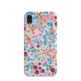 Powder Blue Fleurs iPhone XR Case