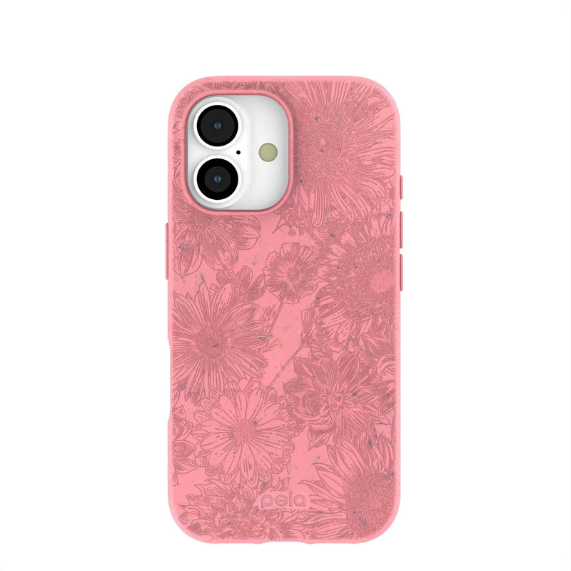 Bubblegum Pink Flora iPhone 17 Case
