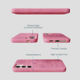 Bubblegum Pink Flora Samsung Galaxy S24 Case
