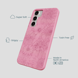 Bubblegum Pink Flora Samsung Galaxy S25+(Plus) Case