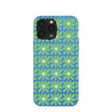 Electric Blue Flower Child iPhone 13 Pro Max Case