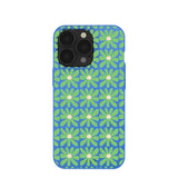 Electric Blue Flower Child iPhone 13 Pro Case