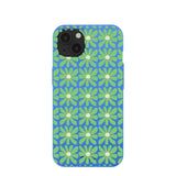 Electric Blue Flower Child iPhone 13 Case
