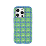 Electric Blue Flower Child iPhone 16 Pro Case