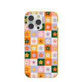 Honey Flower Tiles iPhone 14 Pro Max Case