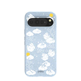 Powder Blue Fluffy Flower Google Pixel 10 Pro XL Case