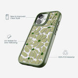 Clear Funky Flora iPhone 17 Case With Forest Floor Ridge (MagSafe included)