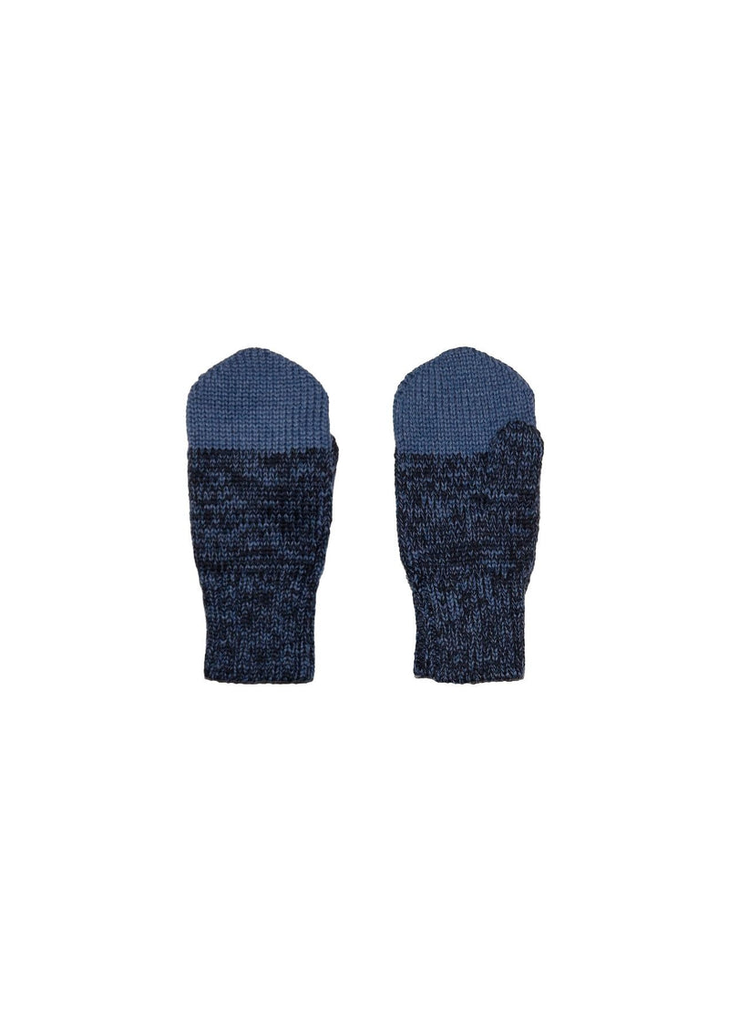 Merino wool baby mittens - Blue