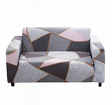 Anyseat 2-Seater Sofa Cover – Gray Pink Style Slipcover for Living Room Chair Protection