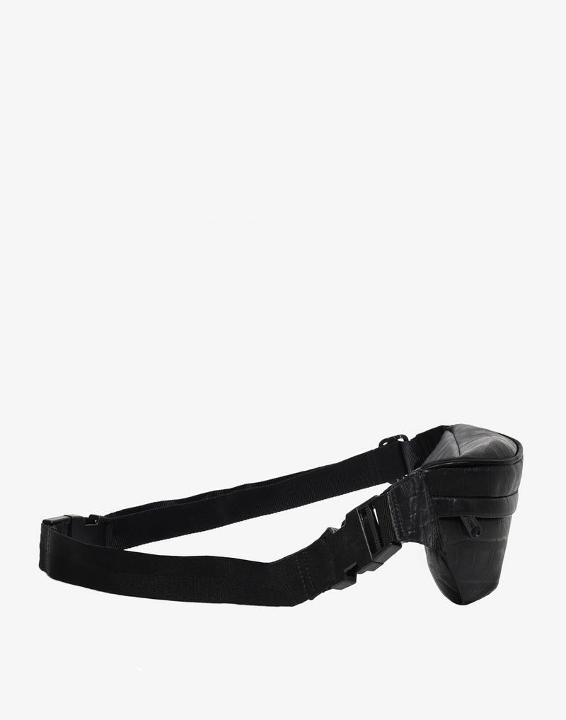 Hyer Goods_Fanny pack_black croc_#color_black-croc