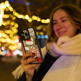 Clear Festive Cookies iPhone 15 Pro Max Case With Black Ridge
