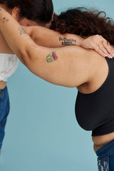 Flowery Days Shorts in Blue Denim