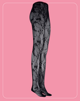 Floral Net Tights
