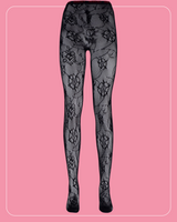 Floral Net Tights