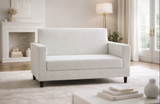 Anyseat 2-Seater Sofa Cover – Plain White Style Slipcover for Living Room Chair Protection