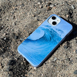 Powder Blue Big Wave iPhone 14 Plus Case