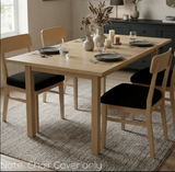Anyseat Black Plain No Print Chair Cover – Stretch Washable Removable Seat Cover for Dining & Kitchen
