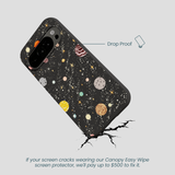 Black Galactic Glow Google Pixel 10/10 Pro Case