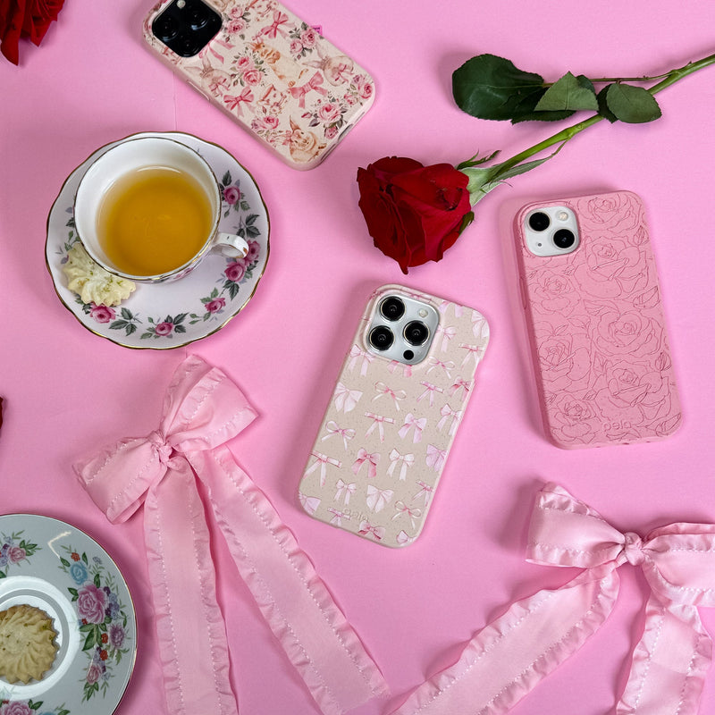 Bubblegum Pink Rosettes iPhone 12/ iPhone 12 Pro Case