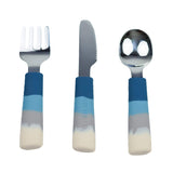 3 PIECE CUTLERY SET FOR KIDS AND TODDLERS - BLUE