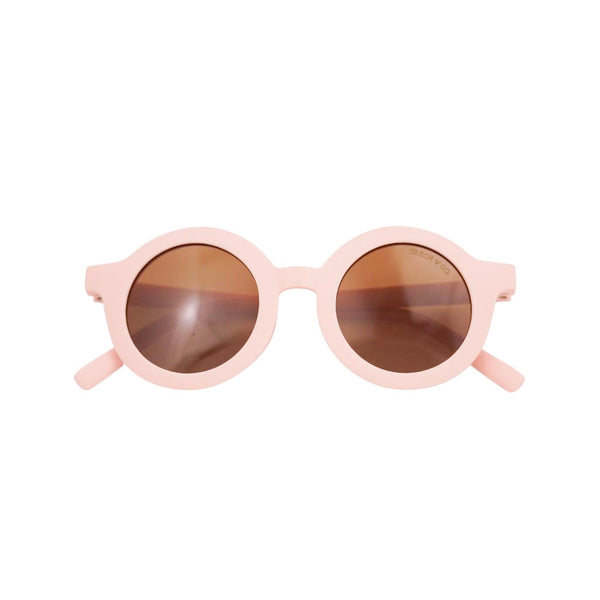 SUSTAINABLE KIDS ROUND SUNGLASSES - BLUSH