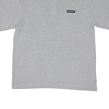 REEBOK Mens Polo Shirt Grey M
