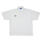 UMBRO Mens Polo Shirt Grey L