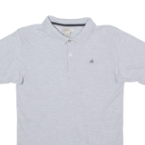CALVIN KLEIN JEANS Womens Polo Shirt Grey L