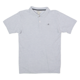 CALVIN KLEIN JEANS Womens Polo Shirt Grey L