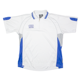 FEELFREE Mens Polo Shirt White Colourblock XL