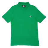 CALVIN KLEIN JEANS Mens Polo Shirt Green S