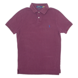 POLO RALPH LAUREN Custom Slim Fit Mens Polo Shirt Maroon S