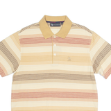 SANTA BARBARA POLO Mens Polo Shirt Beige Striped L