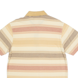 SANTA BARBARA POLO Mens Polo Shirt Beige Striped L