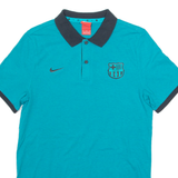 NIKE Barcelona FC Mens Polo Shirt Blue M