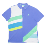 U.S. POLO ASSN. Colourblock Mens Polo Shirt Purple M