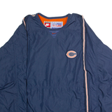 NIKE Chicago Bears Mens Pullover Jacket Blue 90s USA 2XL