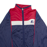 STARTER Mens Track Jacket Blue Colourblock L