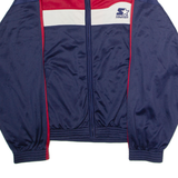 STARTER Mens Track Jacket Blue Colourblock L