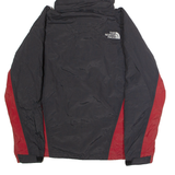 THE NORTH FACE Womens Rain Jacket Black Nylon Hooded Colourblock M